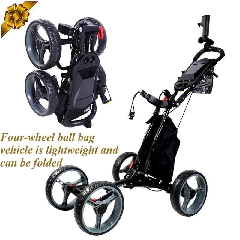 Concorso del carrello per sacca da golf Carrello finale Carrello per sacca per palline con freno a mano