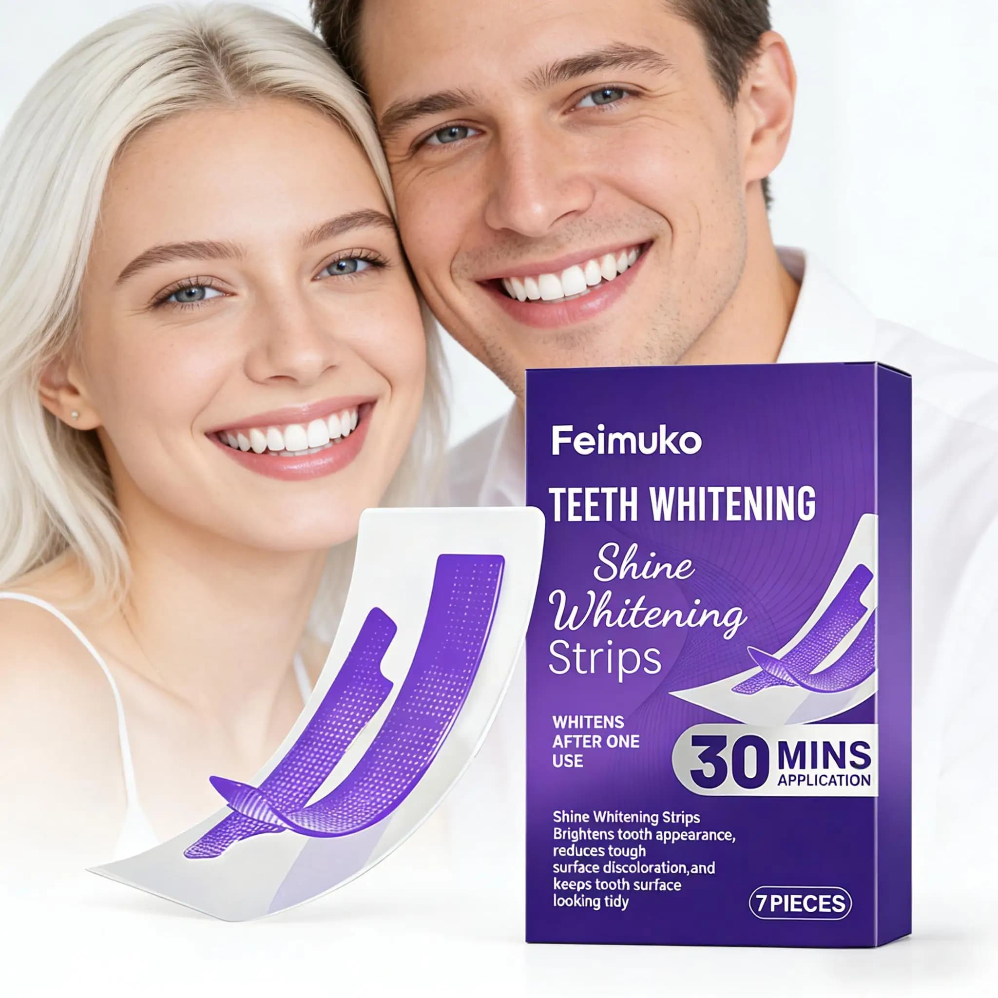 Whitening strips for teeth: Reduce Sensitivity, Remove Plaque and Macchie, Hydour Professional Whitening, Dental Care