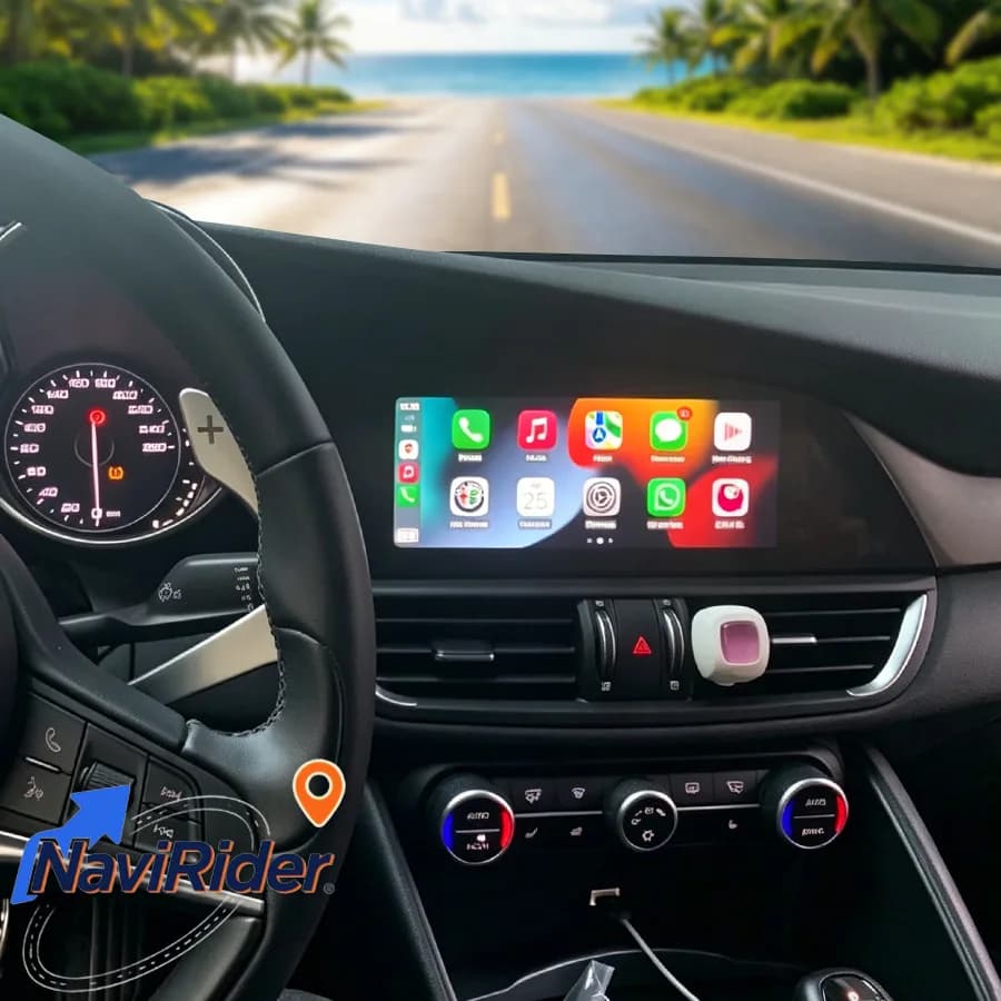 Schermo Android Wireless CarPlay da 10.25'' per Alfa Romeo Giulia Stelvio 2016-2021 GPS Bluetooth 4G WiFi Autoradio Stereo Multimedia