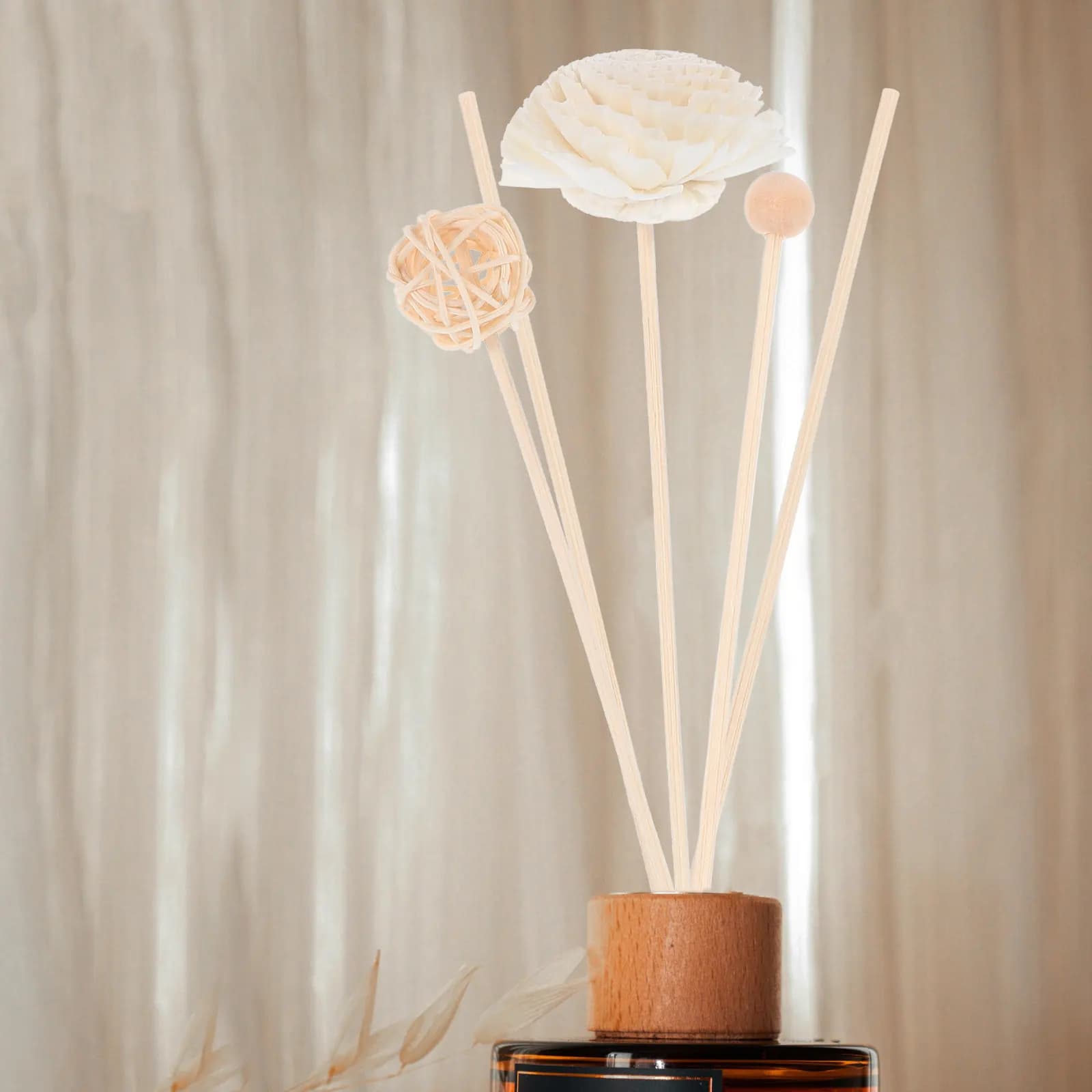 Set di Bastoncini Diffusori di Fragranza, Bastoncini per Diffusore di Oli Essenziali per Casa, Ufficio, Camera da Letto, Soggiorno, Ricarica Senza Fiamma