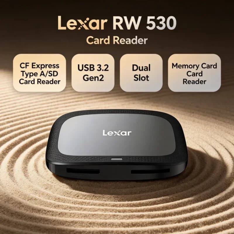 Lexar CFexpress Type A / SD Memory Card Reader Dual Slot SD Card Reader CFA Max 900MB/s USB 3.2 Gen2 RW530