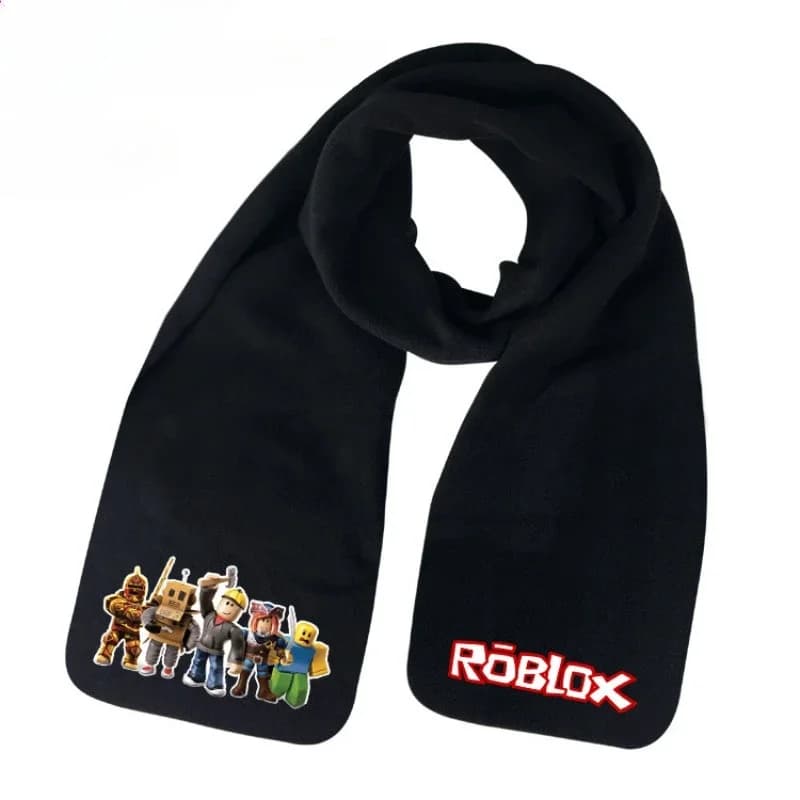 Sciarpa con Stampa Cartoon di Roblox, Accessorio per Videogiochi, per Studenti e Coppie, Regalo di Compleanno