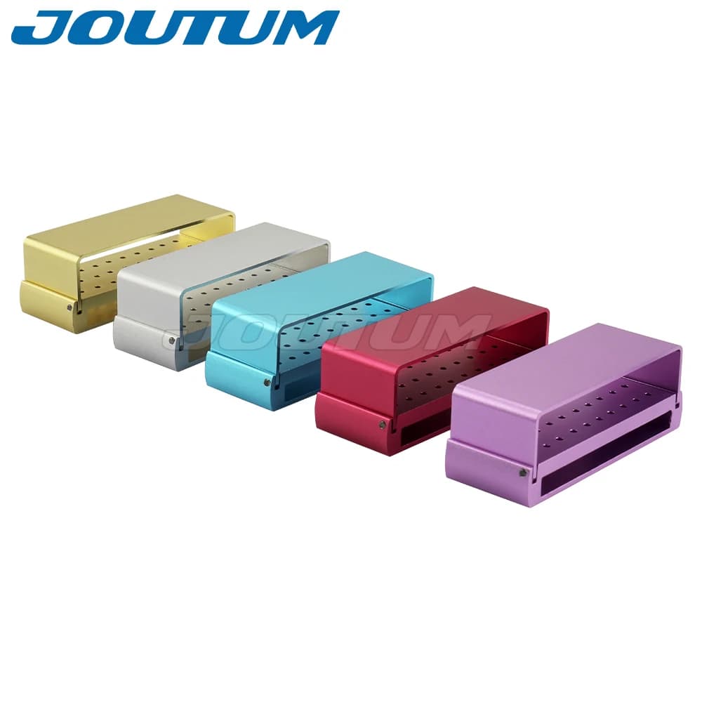 30 pcs Frese Dentali Holder Trapano Autoclavabile Aluminum Disinfection Frese Dentali Box for Frese FG Teeth Whitening Tool
