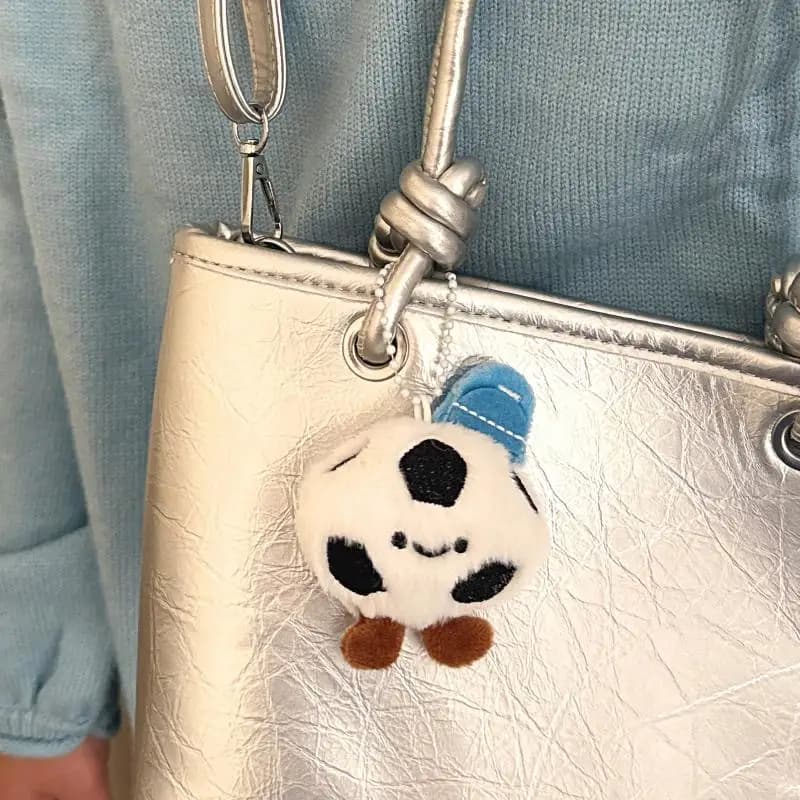 Simpatico cartone animato palla di peluche decorazione bambola ciondolo portachiavi Kawaii calcio racchetta da ping pong bambola di pezza giocattoli regali pendenti
