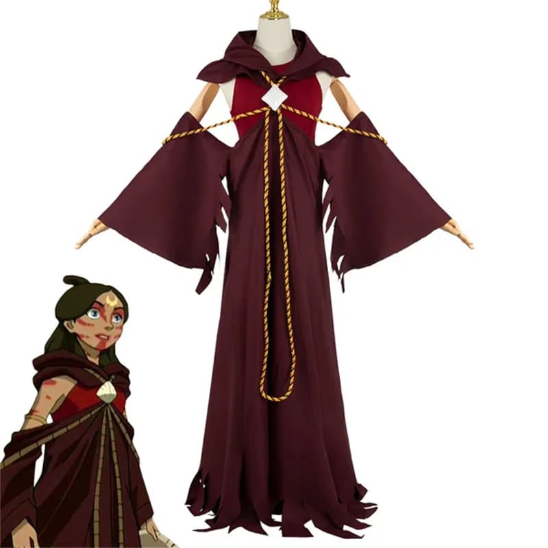 Costume cosplay Anime Katara Abito da donna Set completo Abiti da festa di Halloween