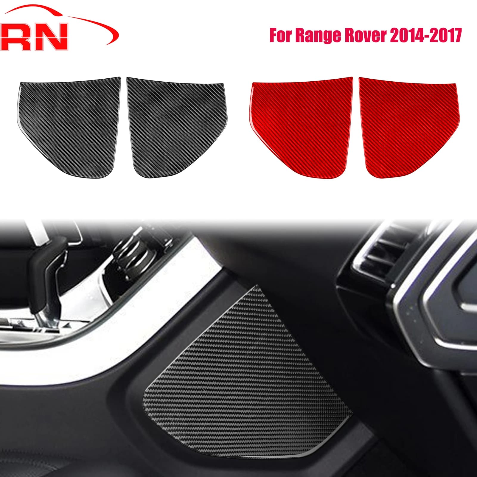 Per Range Rover 2014-2017 Modificato In Fibra di Carbonio Auto Gear Pannello Laterale Decorazione Piano Nero Accessori Adesivo
