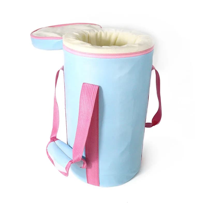 Blue Portable Storage Bag for Handheld Singing Bowl Professional Handbag Singing Bowl Accessories