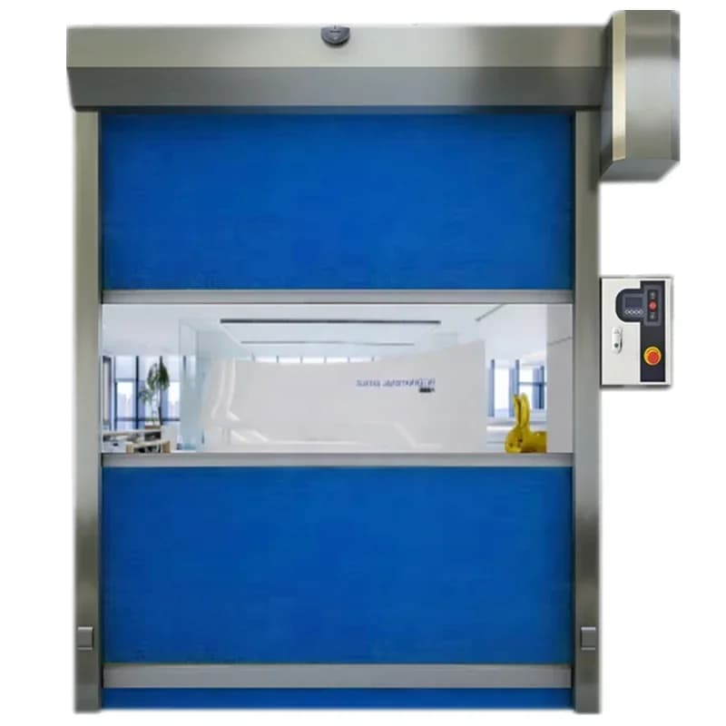 Prices for wholesale industry Fast polycarbonate shutter with high speed PVC winding door