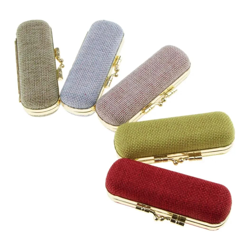 Custodia per lucidalabbra con fodera floccata, porta rossetto da donna, confezione regalo con specchio per borsa, portafoglio e borsetta