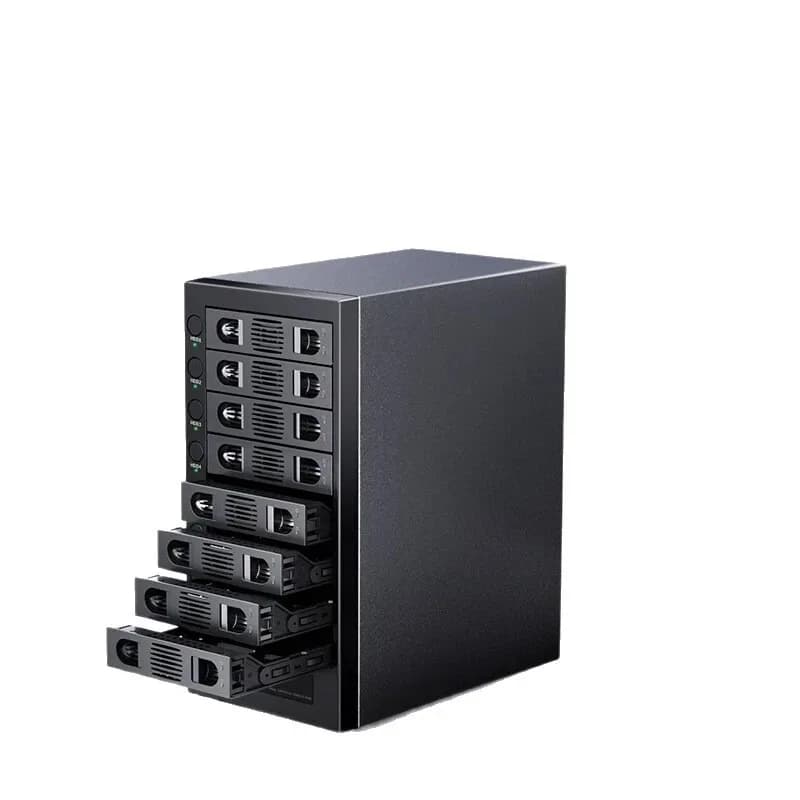 8 Bay Hard Disk Array Cabinet USB4 External Enclosure 3.5/2.5 Inch HDD Storage Box