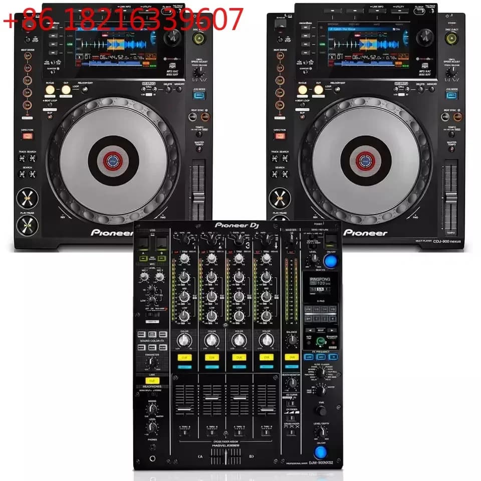 High Quality Hot 2022 Quality 2x for-Pioneers DJ CDJ-3000 Players (Pair) + DJM-900 Nexus MK2 Mixer Bundle Deal In Stock.