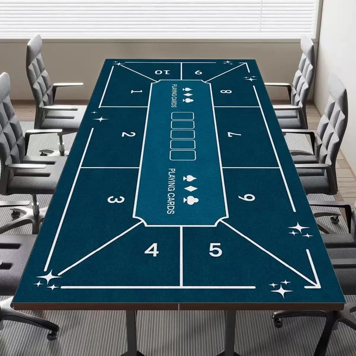 Protezione per tappetino da scrivania in pelle per giochi da tavolo da gioco da poker Tappetino per mouse Tappetino da scrivania per ufficio Tappetino per scrivania in PU antiscivolo impermeabile