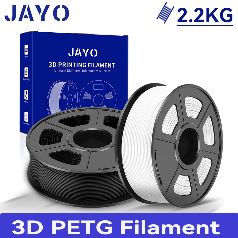 JAYO 2.2 KG 3D PETG/PETG Transparent Filament 1.75mm Bambu Filament FDM 3D PETG Neatly Ferita 3D Printing Material
