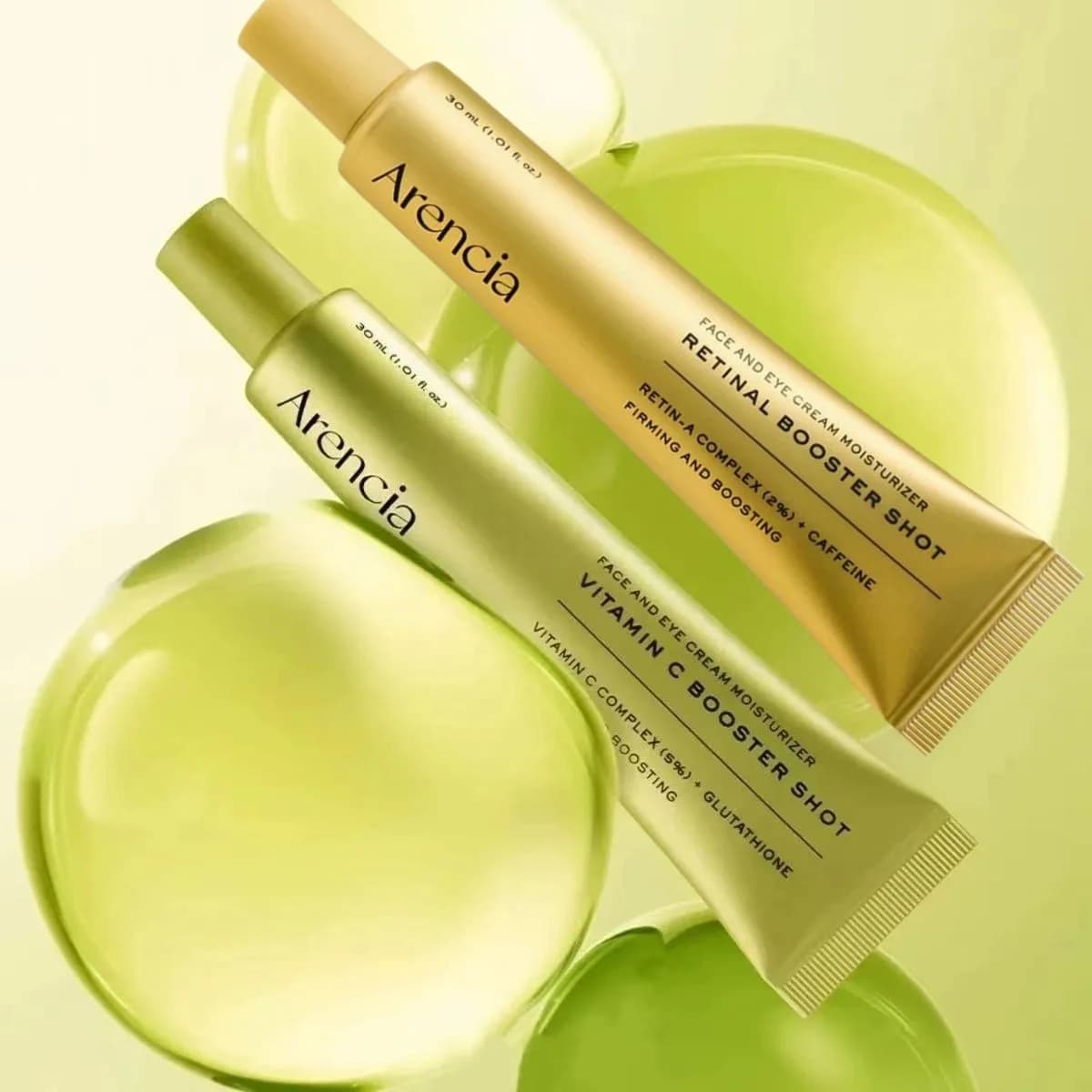 Korean Original Arencia Vitamin C & Retinal Booster Shot Serum Radiance Moisturizer For Firming Antioxidant Brightens Skin Care