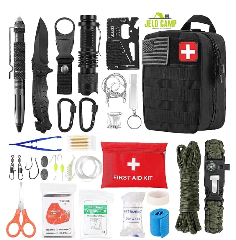 Popular First Aid Kit 72 in 1 Outdoor Wilderness Adventuridge Camp Survival Gadgets Emergency Survival Kits