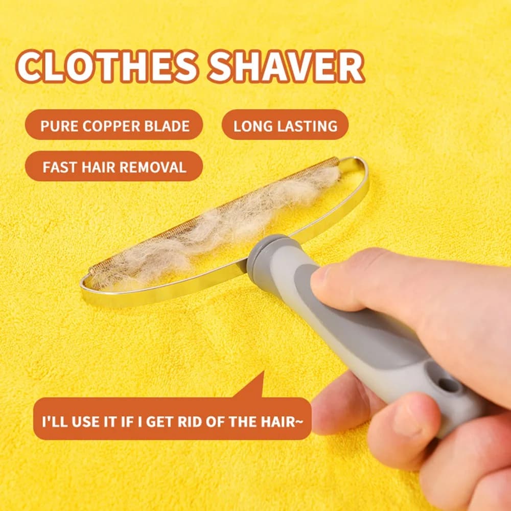 Manual Use Pet Hair Remover Durable Metal Smooth Edge Lint Remover Portable Size Light Weight Fabric Shaver Clothes Cleaning