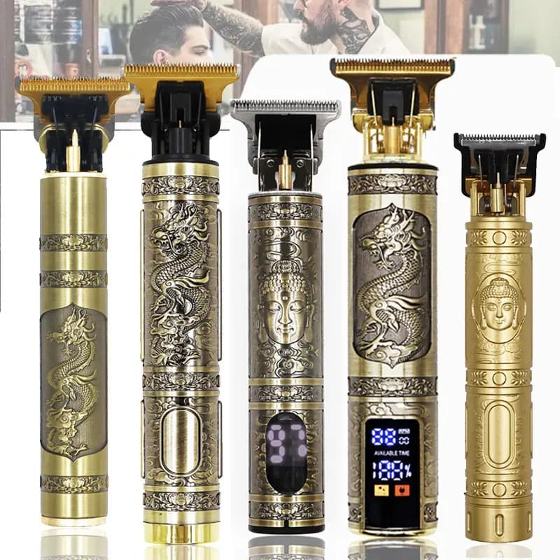 New T9 retro haircut for man, electric shaver, rechargeable haircut, wireless portable barbeque