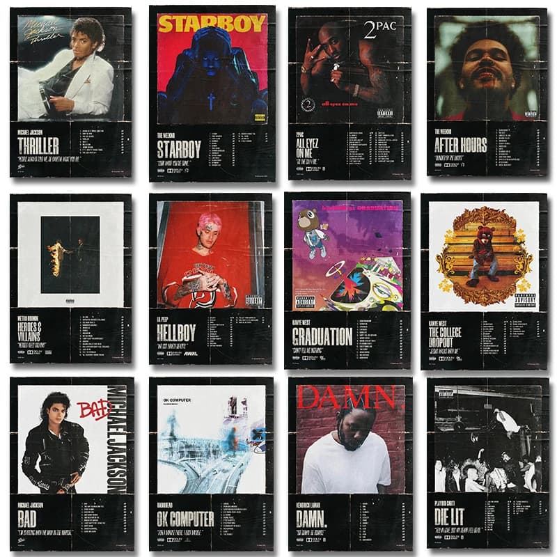 Music Album Flower Boy The Weeknd Hip Hop Posters Print for Living Room Canvas Painting Art Home Decoration Wall Decor Picture