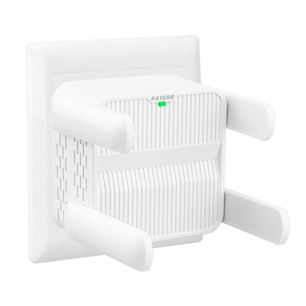 Ripetitore WiFi 6 Extender 1500Mbps Amplificatore di Segnale Dual Band 2.4G/5GHz con 4 Antenne da 2dBi a Lungo Raggio