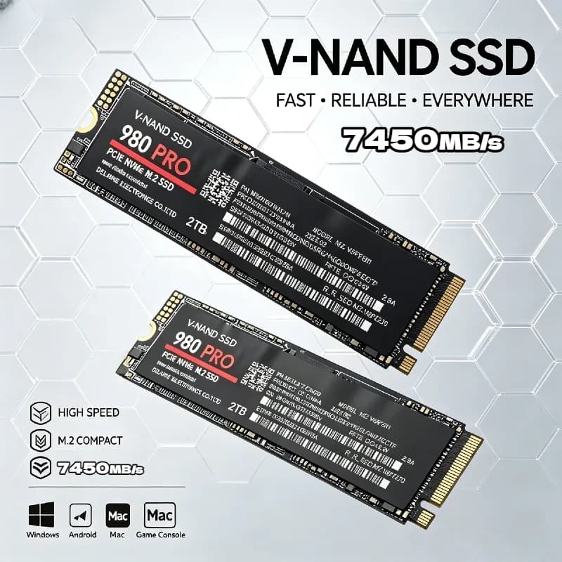 M.2 NVMe NGFF Internal SSD 512GB 1TB 2TB 4TB Solid State Drive for Gaming Desktop Laptop Computer Pro Max Elite Unit