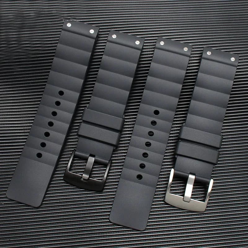 High quality Watch Band For Cartier Santos 100 Rubber black Watch Strap Men's Women's Silicone accessories bracelet 23mm