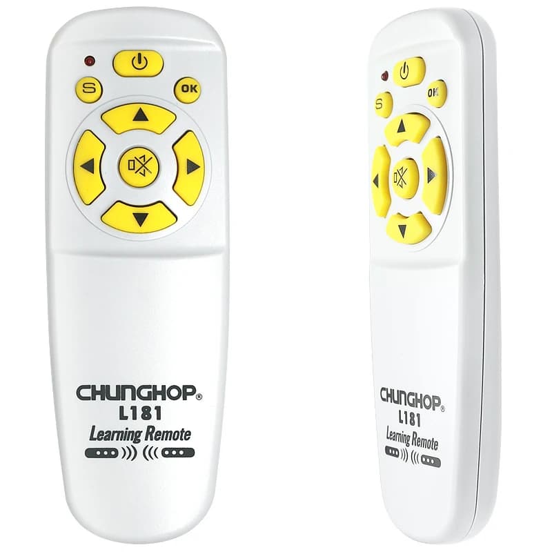 Chunghop IR mini tipo di copia di apprendimento del segnale a infrarossi a 7 pulsanti per telecomando ventola/TV/DVD/CD/audio/amplificatore