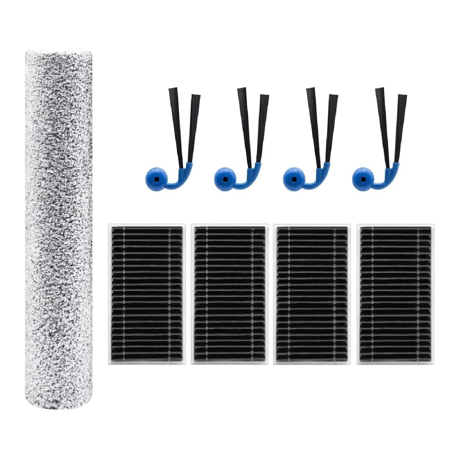 Accessories used for ECOVACS T90 PRO Omni,T90 Omni,X12 PRO Omni Robot Vacuum,Main Brush,Mop Brush,Side Brush,Filter,Dust Bag