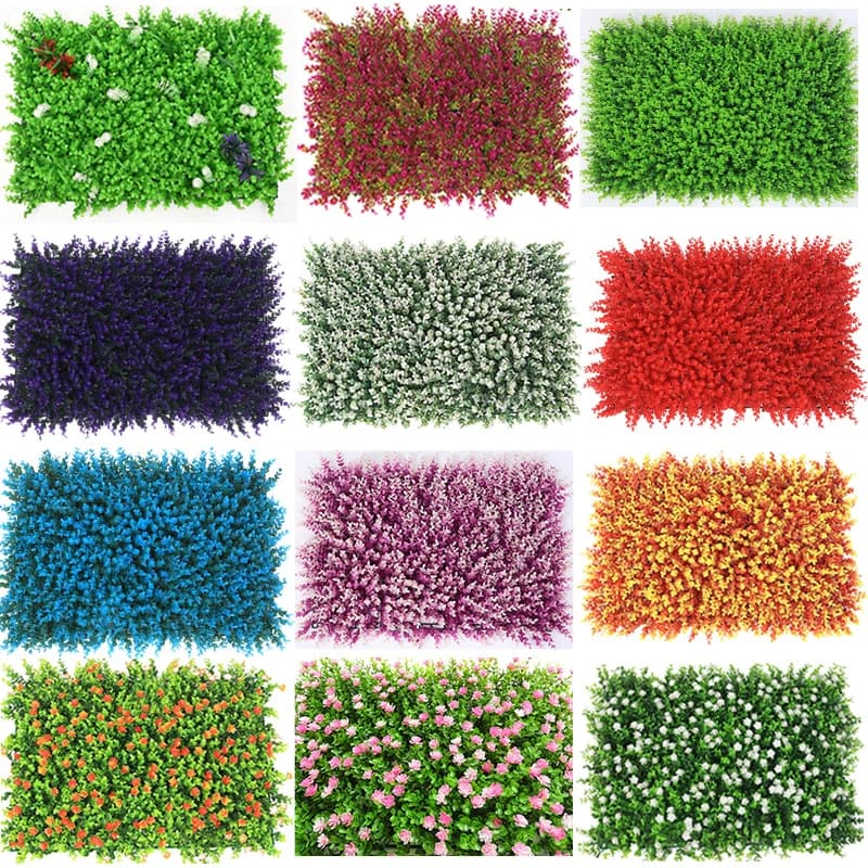 Wall panel for artificial plants, fake grass, wedding background, mall, home decoration, wall sticker, 40x60cm
