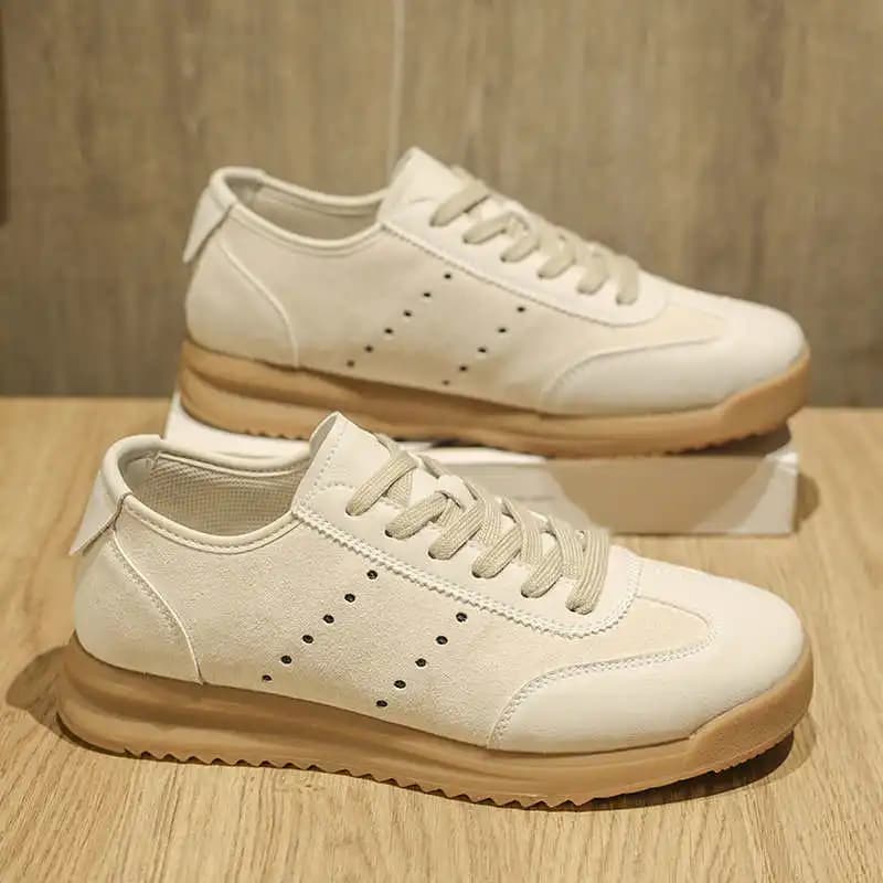 Scarpe da Uomo con Tacco Spesso, Sneakers Verdi Sportive per Allenamento, Modello Basquet, Forniture Promozionali