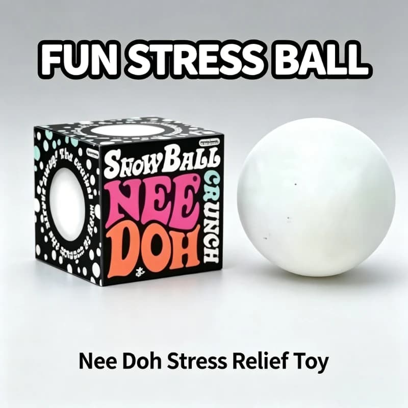 Nuove Palline Antistress a Forma di Palla di Neve con Scatola, Giocattoli Sensoriali Morbidi per Alleviare lo Stress, Regali per Adulti e Bambini