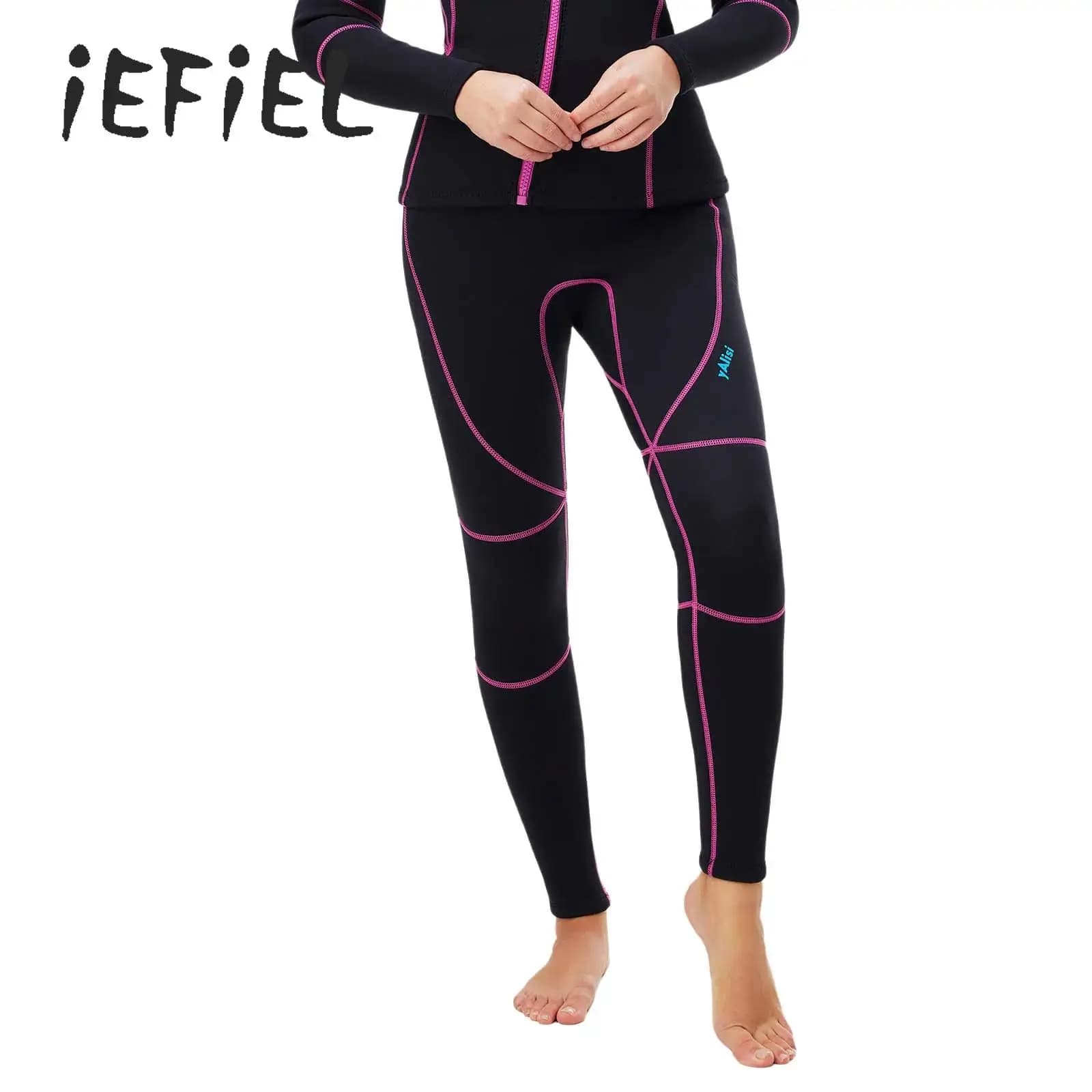 Pantaloni Muta da Donna per Sport Acquatici 3MM in Neoprene, Muta Termica per Immersioni, Surf, Snorkeling, Scuba e Kayak