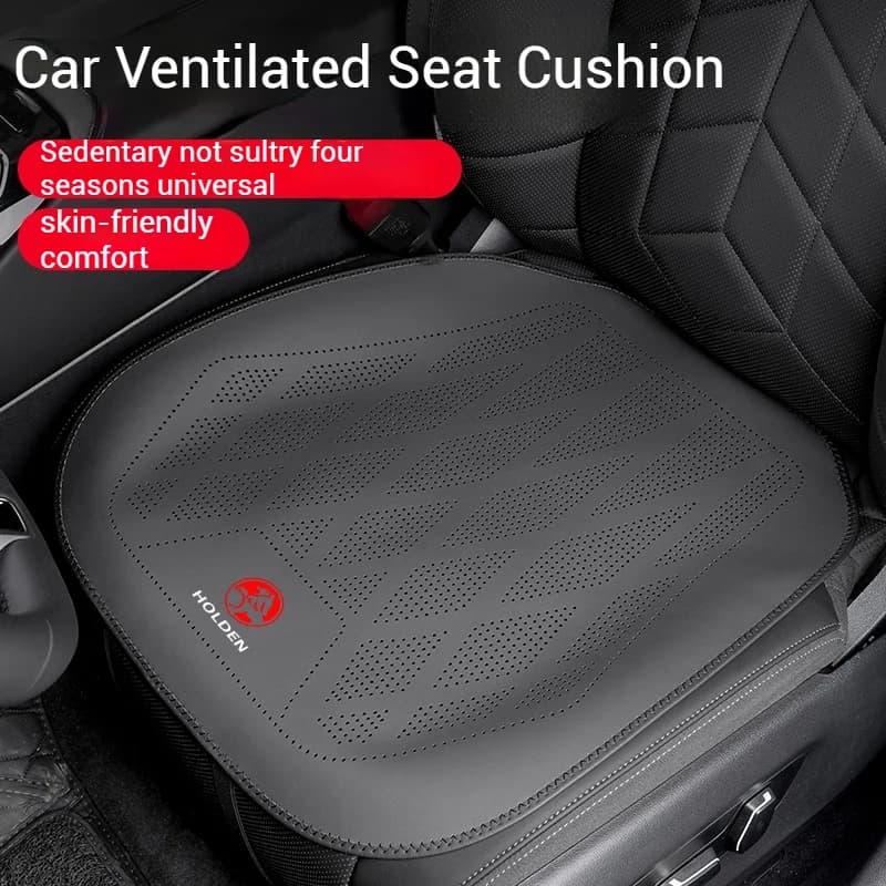 Car Nappa Leather Ventilated Seat Cushion Car Seat Cover For Holden Commodore Monaro Trailblazer Badge Emblem Colorado Captiva