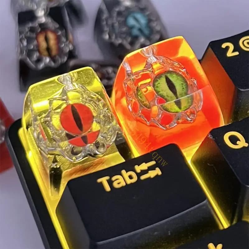Keycap Resin Cartoon Eye per accessori in tastiera meccanica