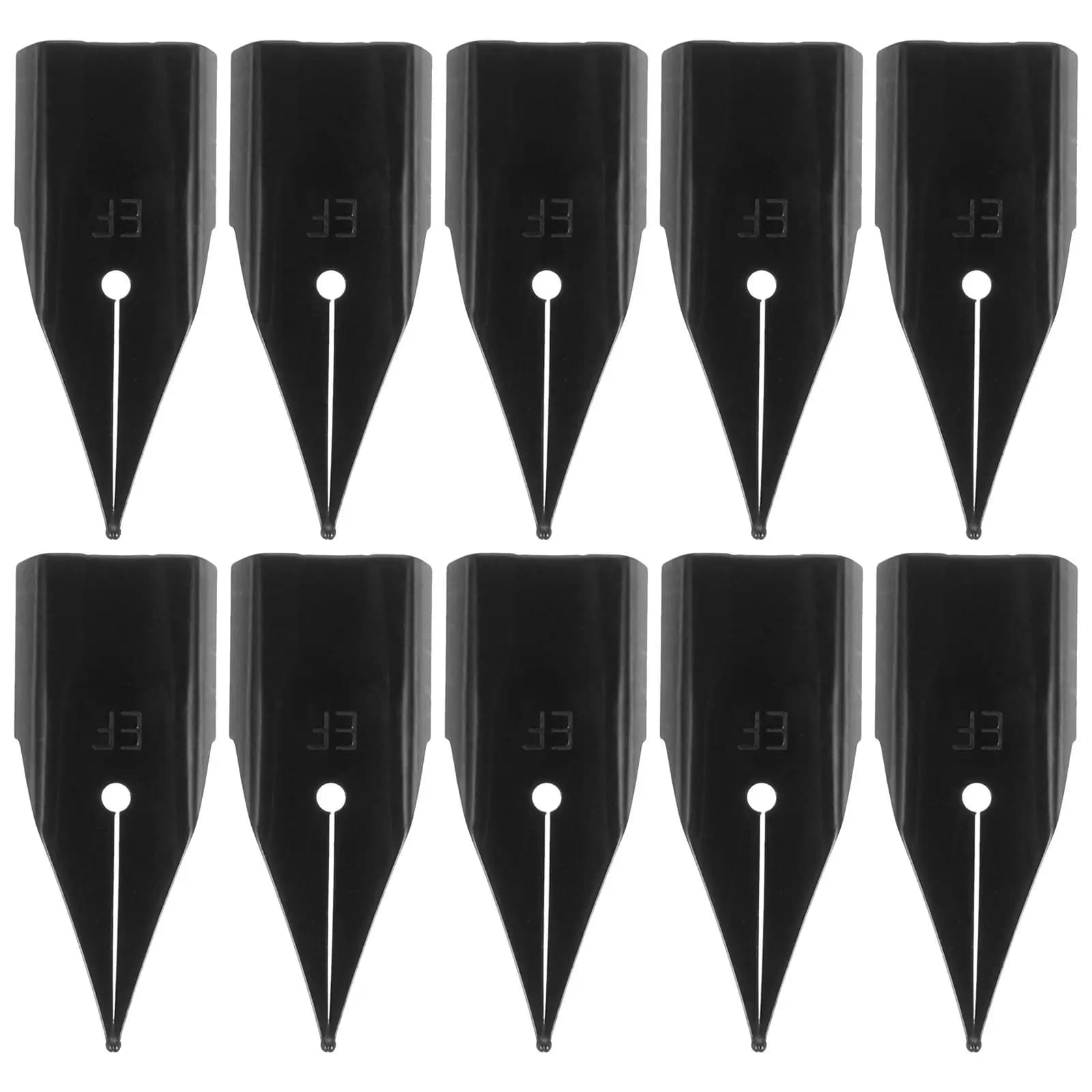 10 Pcs Fountain Pen for Drawing Dip Nibs Calligraphy Pens Replace Black Fine Tip