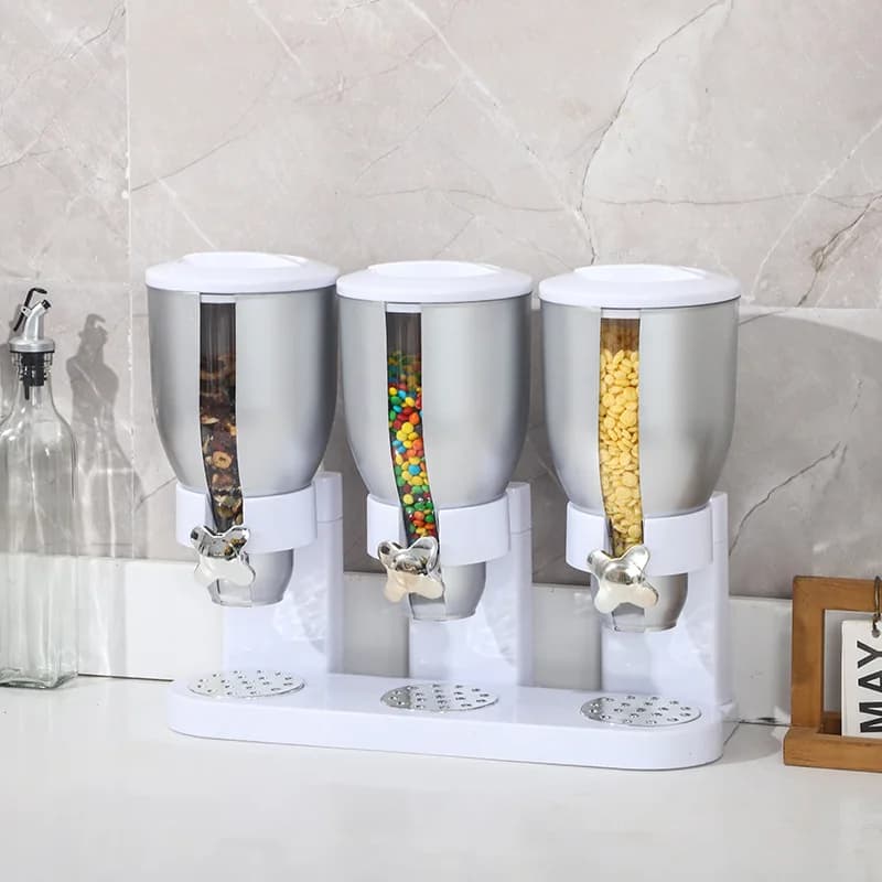 Hotel self-service cereal machine, oat grain dispenser, grain candy storage tank, kitchen storage box, commercial