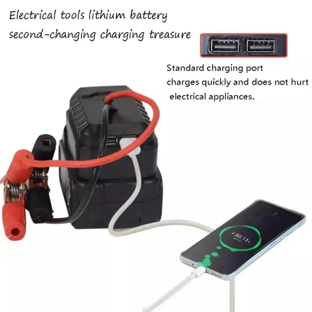 Nuovo Avviatore d'Emergenza per Auto Senza Batteria, Convertitore di Batteria con Accenditore USB Standard/Doppio USB, Kit di Alimentazione d'Emergenza