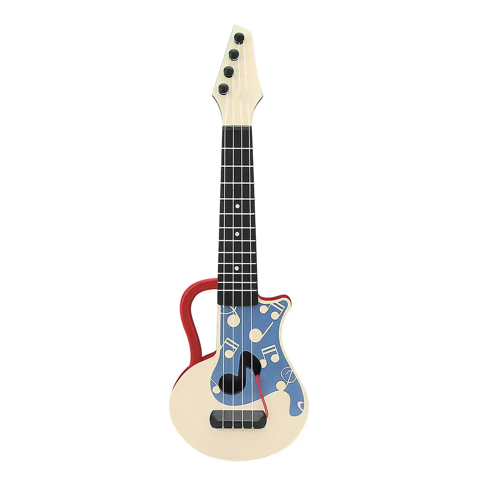 Ukulele per Bambini in Plastica e Nylon, Strumento Musicale per Principianti, Giocattolo Educativo Creativo Portatile