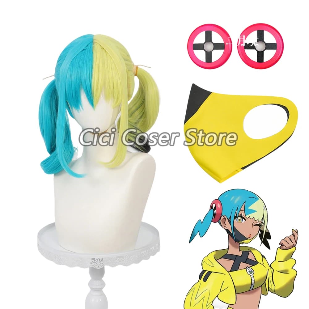 Cosplay Wig Souls Heat-resistant Canaries, yellow-green braids, synthetic woman hair for Halloween parties, carnival, role-playing games