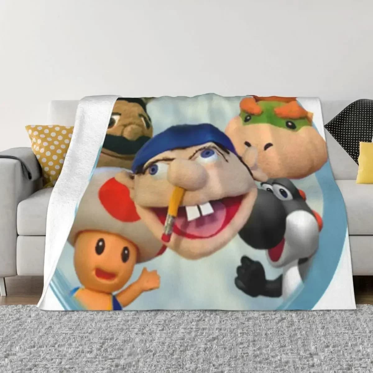 Coperta SML Gang, Coperte Decorative per Divani, Plaid Morbidi e Grandi, Coperte Pesanti