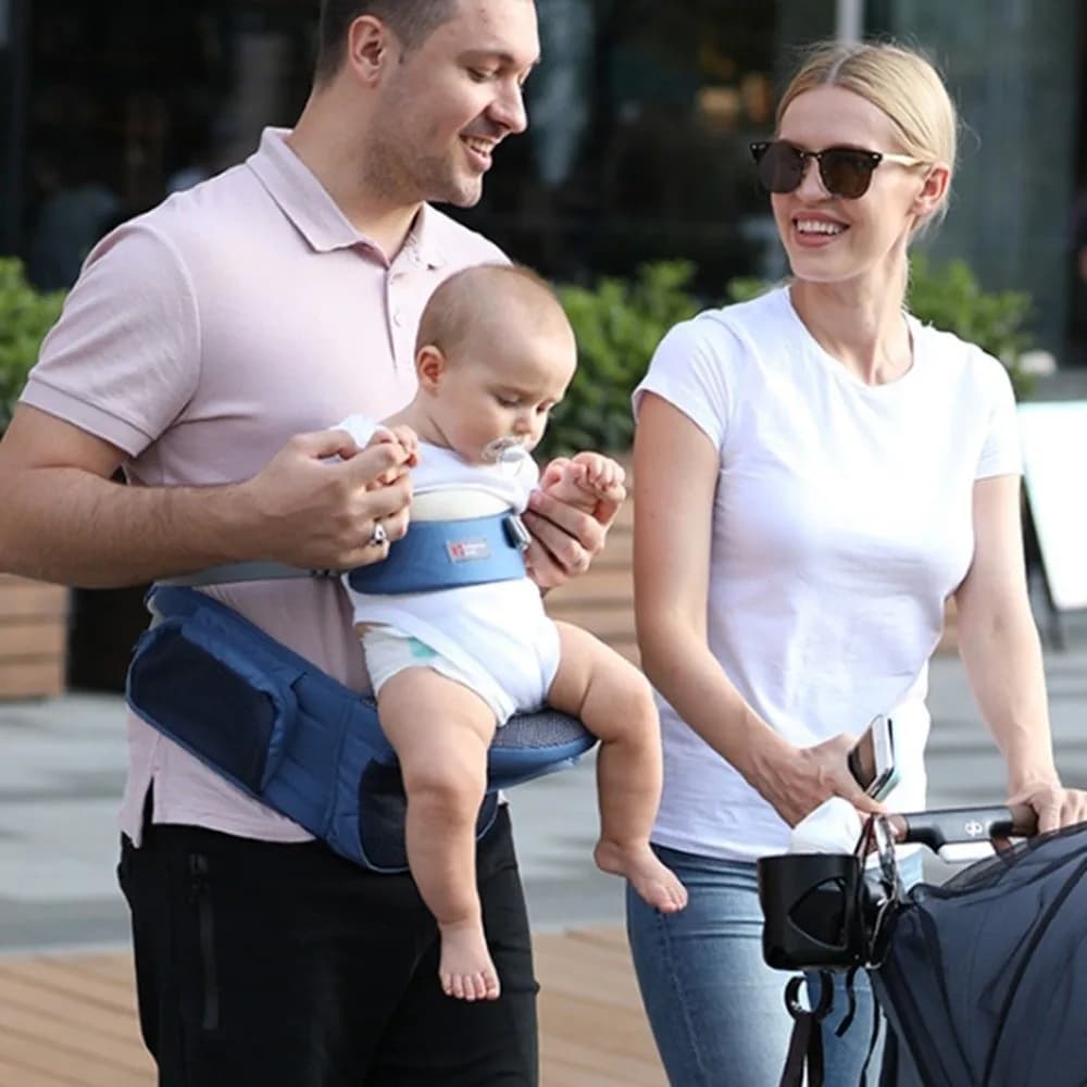 Marsupio dal design ergonomico Custodia portaoggetti traspirante Sgabello per la vita del bambino Tipo di tenuta orizzontale Seggiolino per bambini regolabile