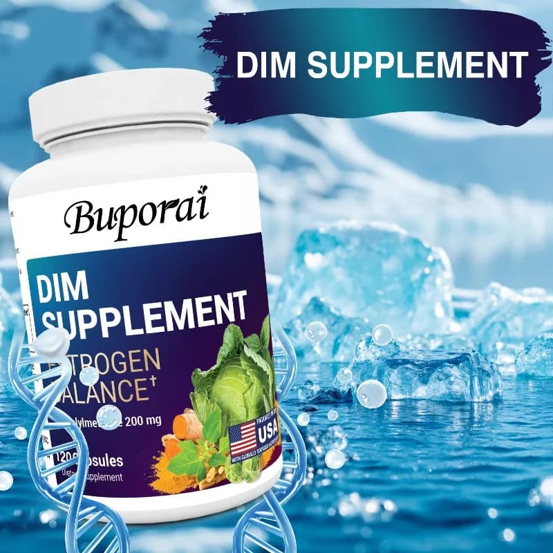 Integratore DIM - Supplemento per l'equilibrio endocrino femminile, supporta la menopausa, antiossidante, allevia la fatica e il cattivo umore