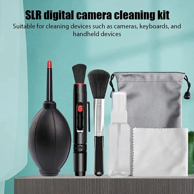 Camera cleaning kit 6 in 1 professional air blower DSLR lens brush cleaning tool for Canon digital camera cleaning set