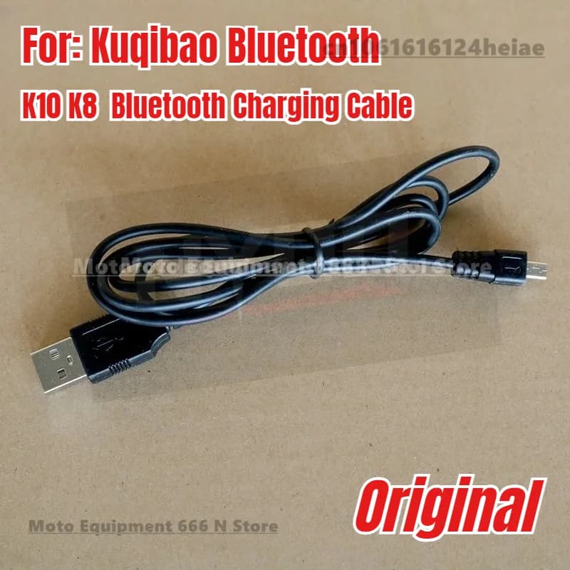 Cavo di ricarica Bluetooth originale K10/K8 Kuqibao Casco Bluetooth per moto K101/K5 Accessori modificati