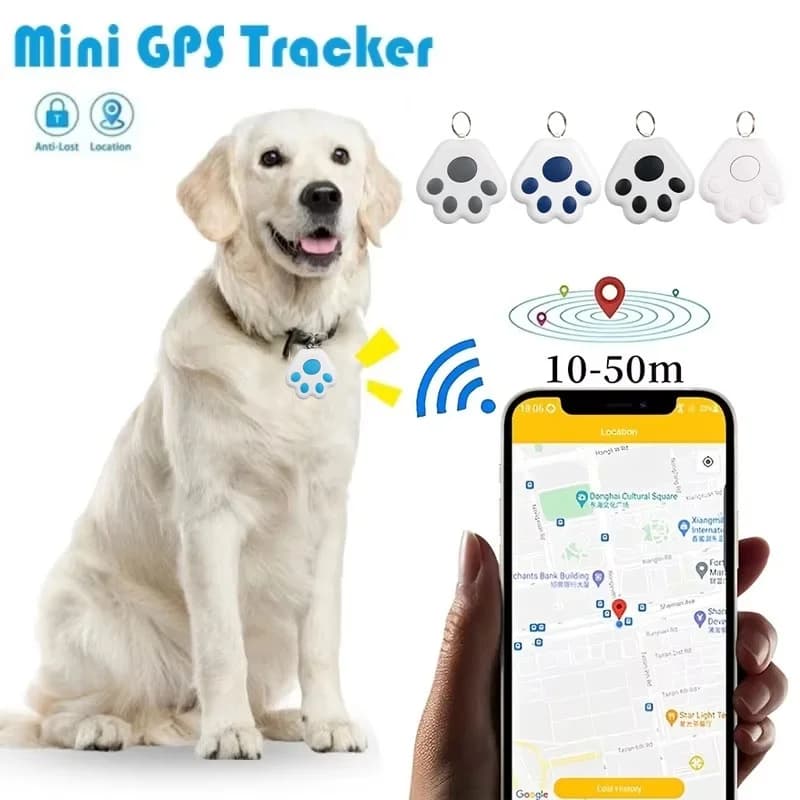 Mini Localizzatore GPS Anti-Smarrimento per Animali Domestici, Auto, Bagagli, Bambini, Portafogli, Chiavi, Borse - Dispositivo di Posizionamento Smart Bluetooth con Allarme e Promemoria