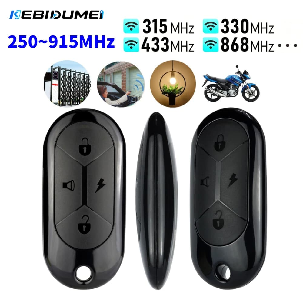 KEBIDUMEI 250-915 MHz Multi-frequency Copy Remote Control 433MHZ 315mhz 868Mhz Garage Gate Controller Handheld Transmitter