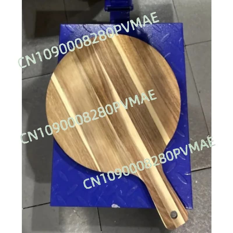 Round Pizza Pan with Handle Household Kitchen Multi-functional Cutting Board Restaurant Steak Snack Tray