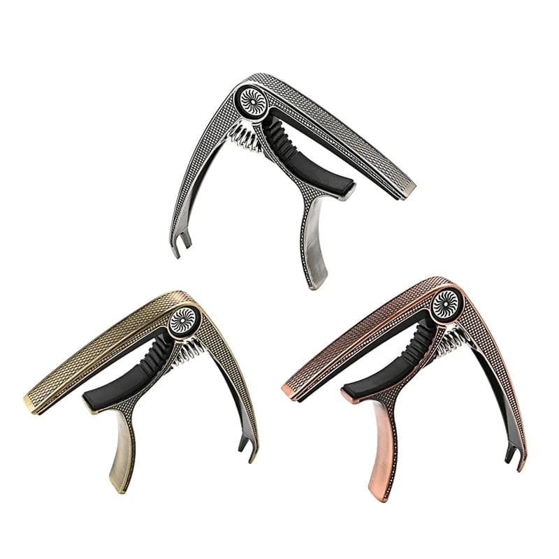 448D Guitar Capo accordatori per chitarra in lega di zinco Tone Clip per 6 corde acustica elettrica Ukulele Banjo mandolino Bass Instruments