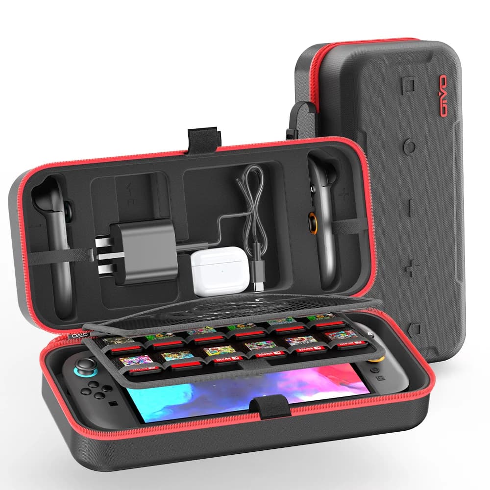 Custodia da trasporto compatibile con Switch 2 e Switch Borsa portaoggetti grande impermeabile OLED originale e Switch per accessori Switch