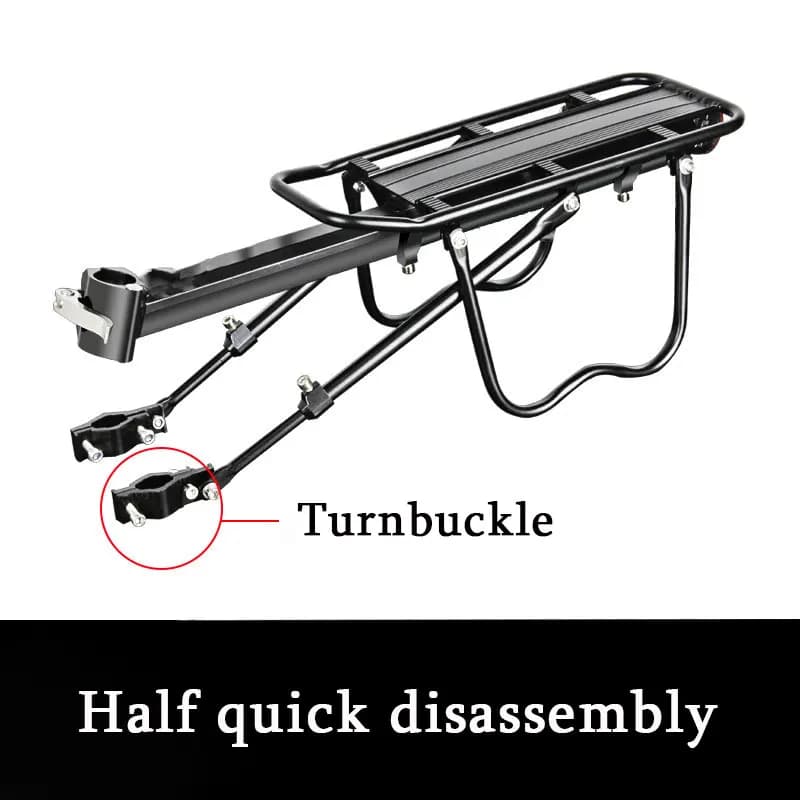Bike Rear Shelf Bracket Quick Release Adjustable Bicycle Rear Seat Luggage Carrier Rack Cycling Cargo Rack Bike Accessories