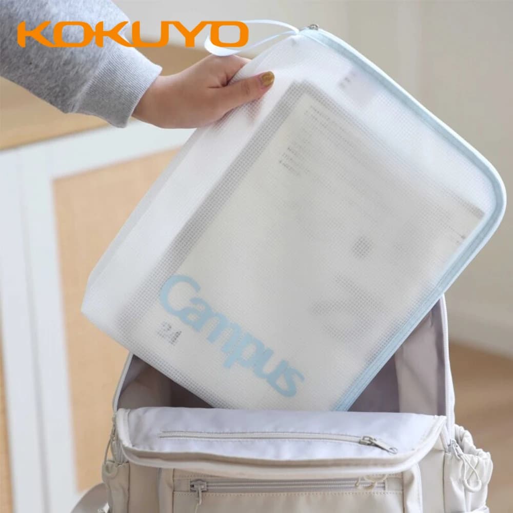 2026 New 1PC Japan KOKUYO Document Folder Tutorial Bags Large Capacity Thickened File Bag Kawaii Stationeryschool Supplies